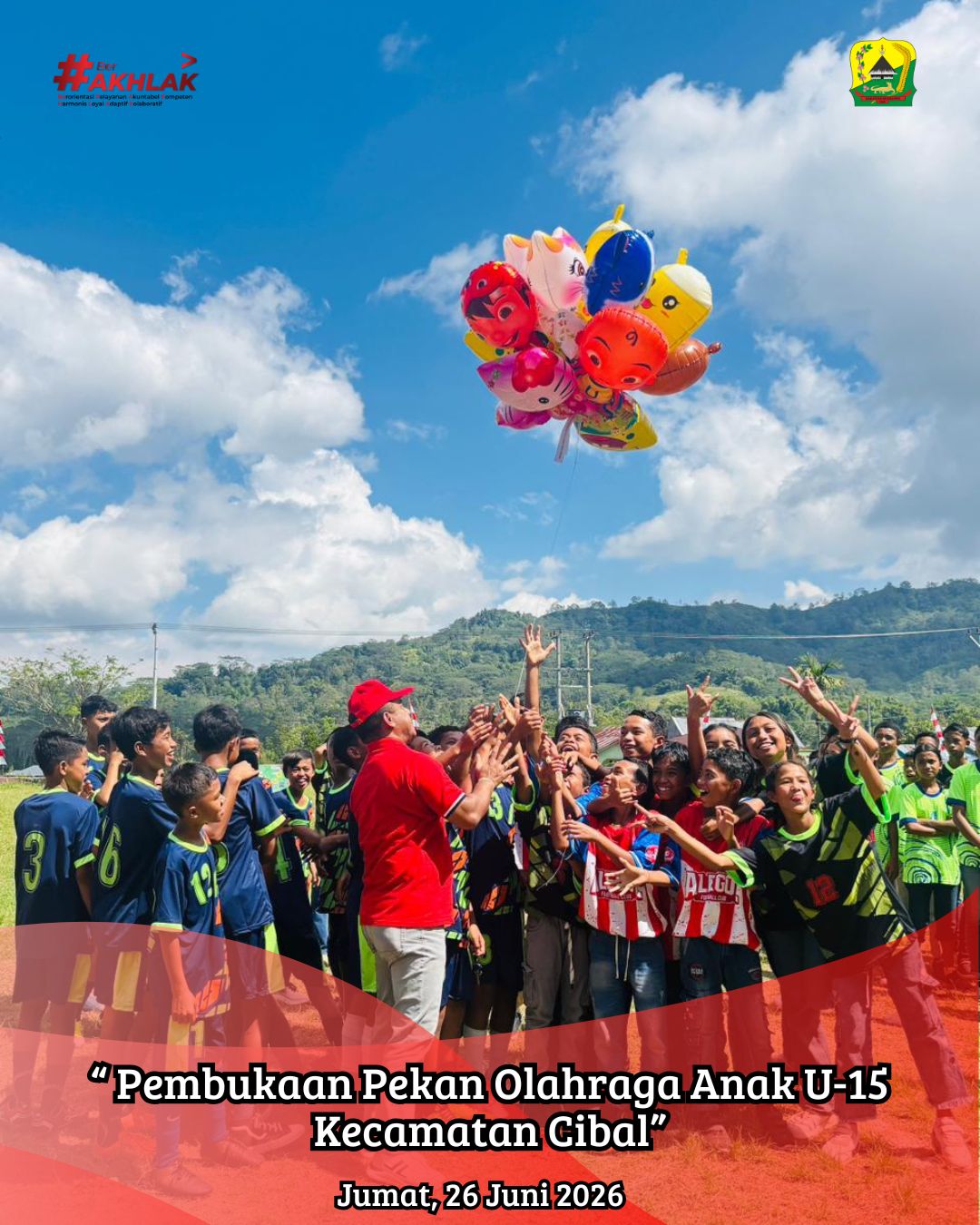 Bupati Manggarai Resmi Buka Pekan Olahraga Anak U-15 Kecamatan Cibal: Ruang Sehat Kurangi Ketergantungan Gawai dan Jaring Atlet Berbakat