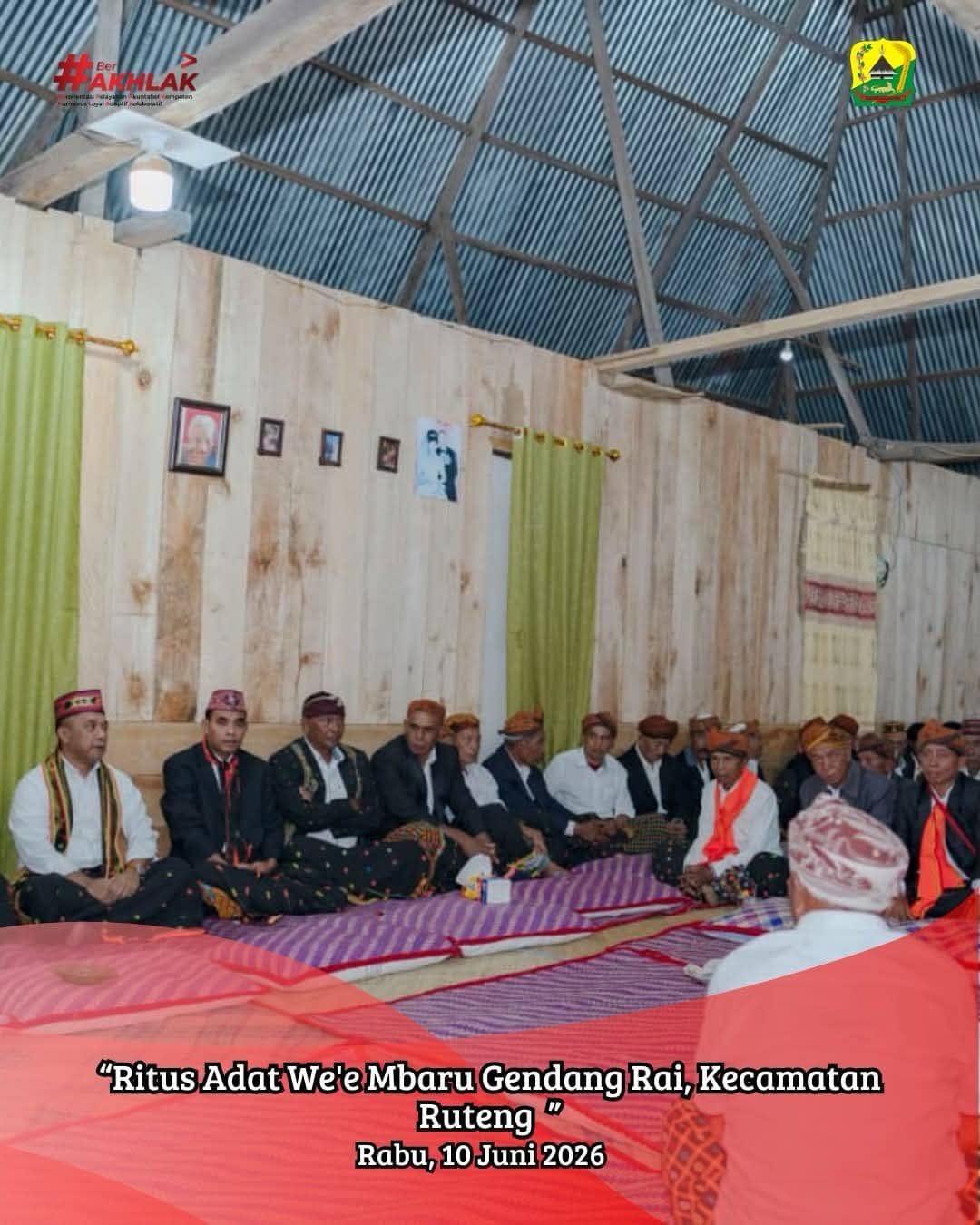 We’e Mbaru Gendang Rai, Bupati Hery Tekankan Fungsi Rumah Adat Sebagai Pusat Kehidupan Adat